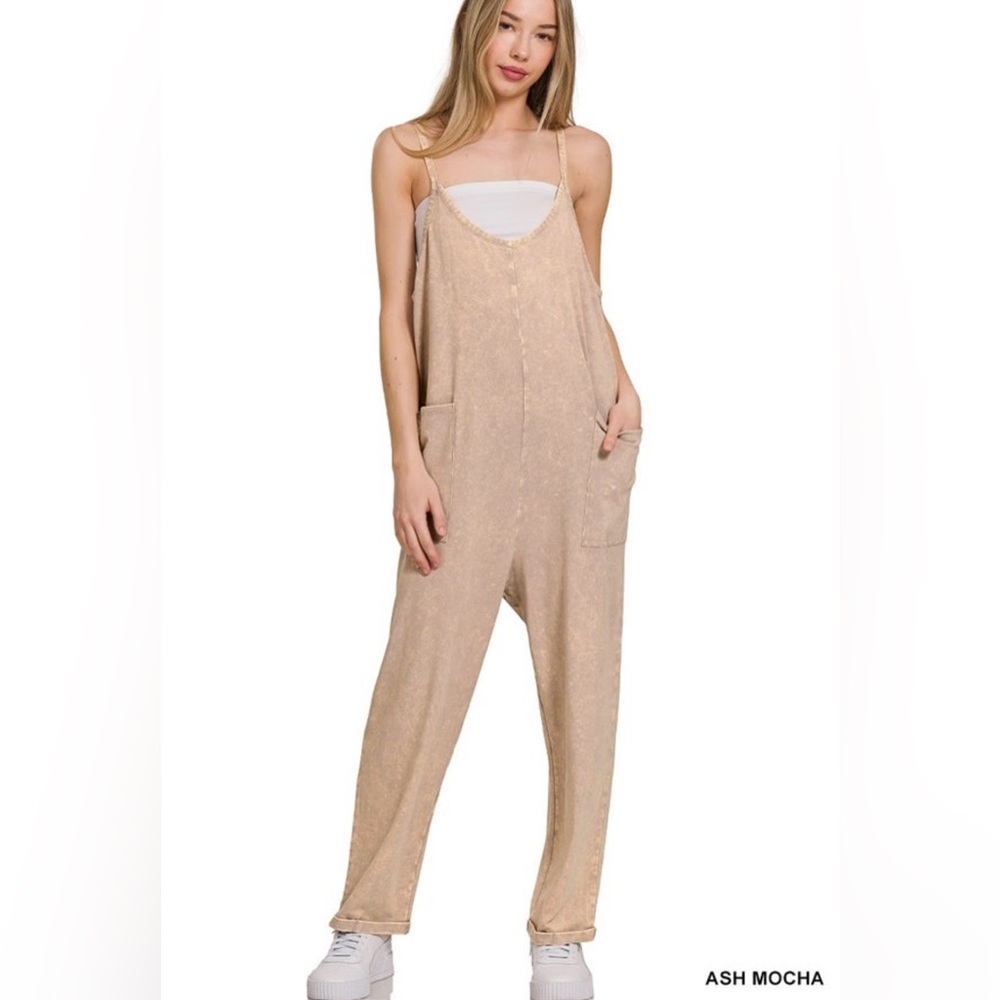 Brand New Acid Washed Jumpsuit